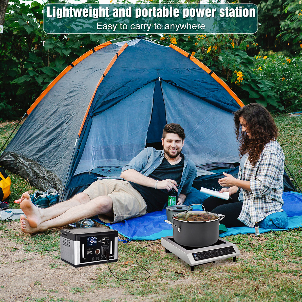 700W Smart Solar Generator Untuk Pengisian Penerangan Darurat