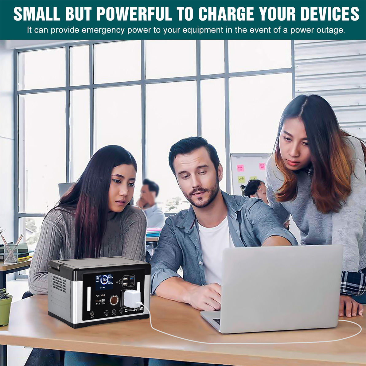 700W Smart Solar Generator Untuk Pengisian Penerangan Darurat